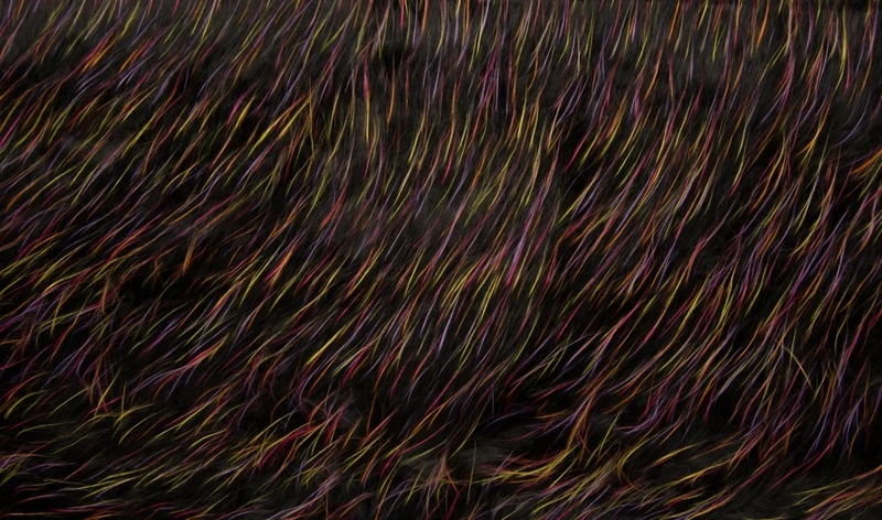 CRS VENDOR LTD. Super Luxury Faux Fur Fabric Material - FIREWORKS - Image 1