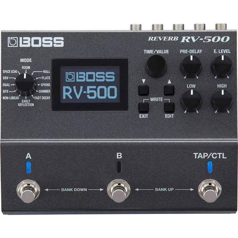 BOSS Rv-500 Reverb Effects Pedal, Powerful And Versatile Reverb Processor; Studio-Level Sound with First-In-Class 32-Bit Ad/Da, 32-Bit Floating Point Processing, And 96 Khz Sampling Rate