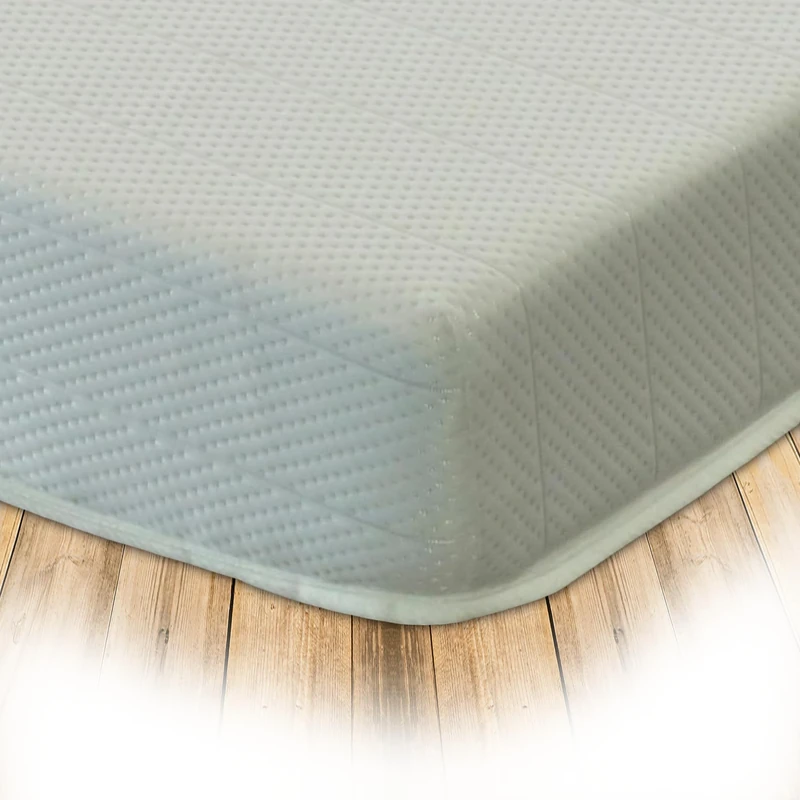 Starlight Beds 5.8” Deep 80x200 Foam Mattress with High-Density Reflex & Memory Foam. Medium-Firm, White. European Small Single Mattress - 80x200x15cm