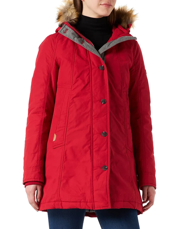 camel active Women's 310170 Coat, Red (Racing red 51), 8