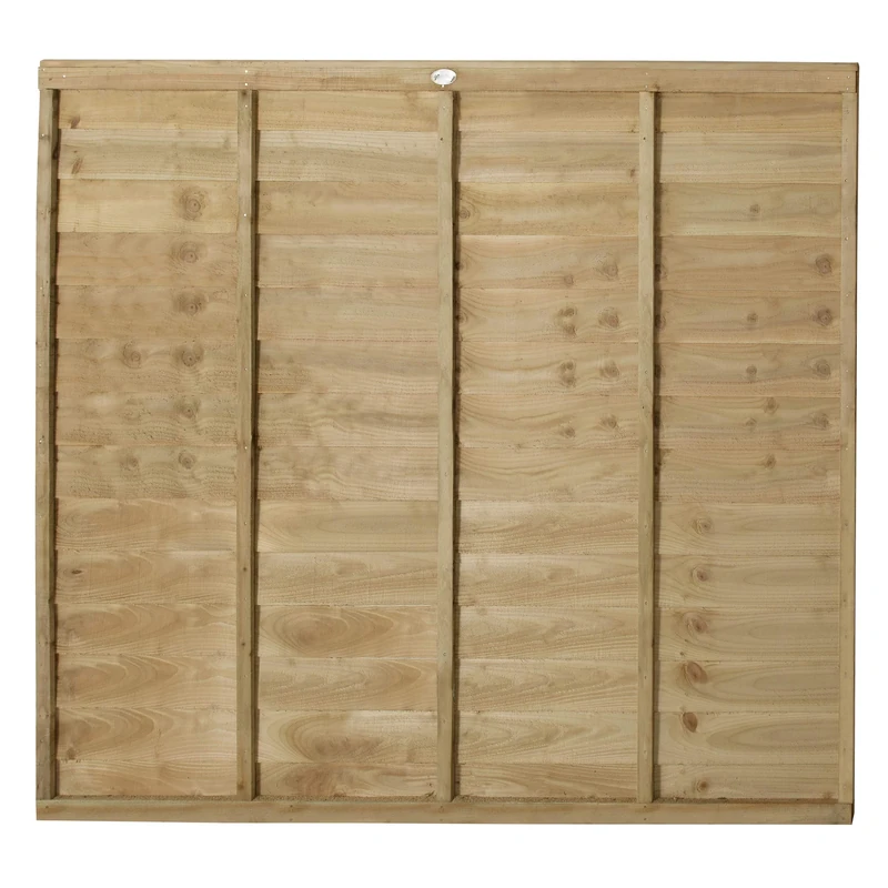 Forest Garden 6ft x 5ft (1.83m x 1.52m) Pressure Treated Superlap Fence Panel (Pack of 6)