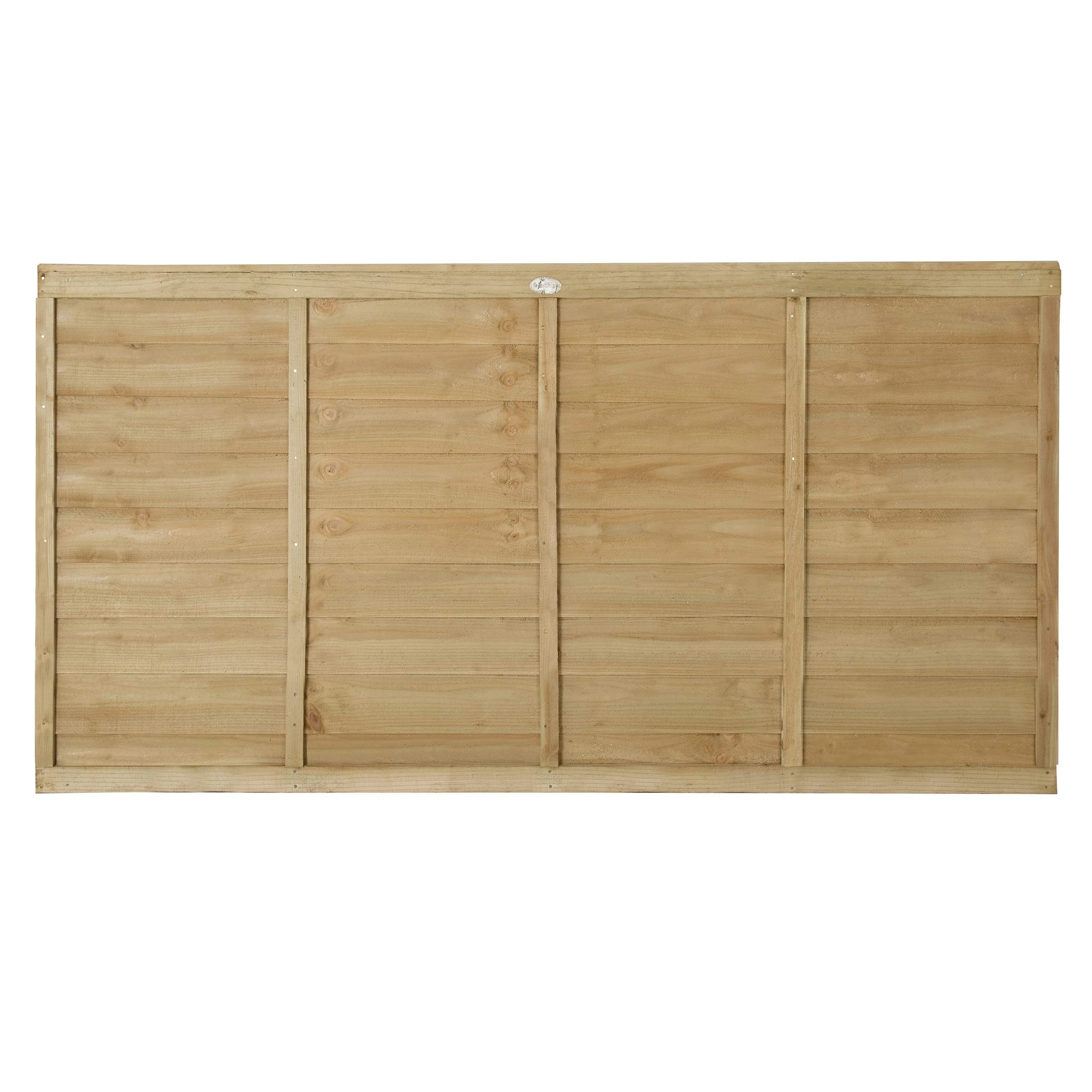 Forest Garden 6ft x 3ft (1.83m x 0.91m) Pressure Treated Superlap Fence Panel (Pack of 4)
