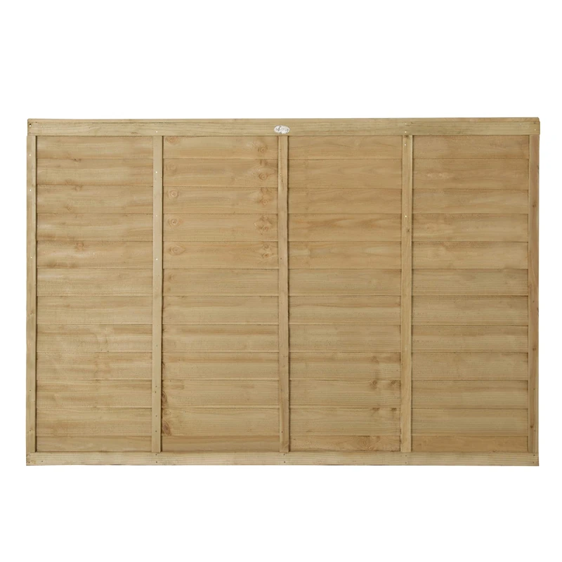 Forest Garden 6ft x 4ft (1.83m x 1.22m) Pressure Treated Superlap Fence Panel (Pack of 5)
