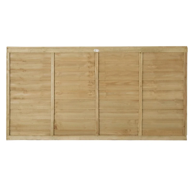 Forest Garden 6ft x 3ft (1.83m x 0.91m) Pressure Treated Superlap Fence Panel (Pack of 8)