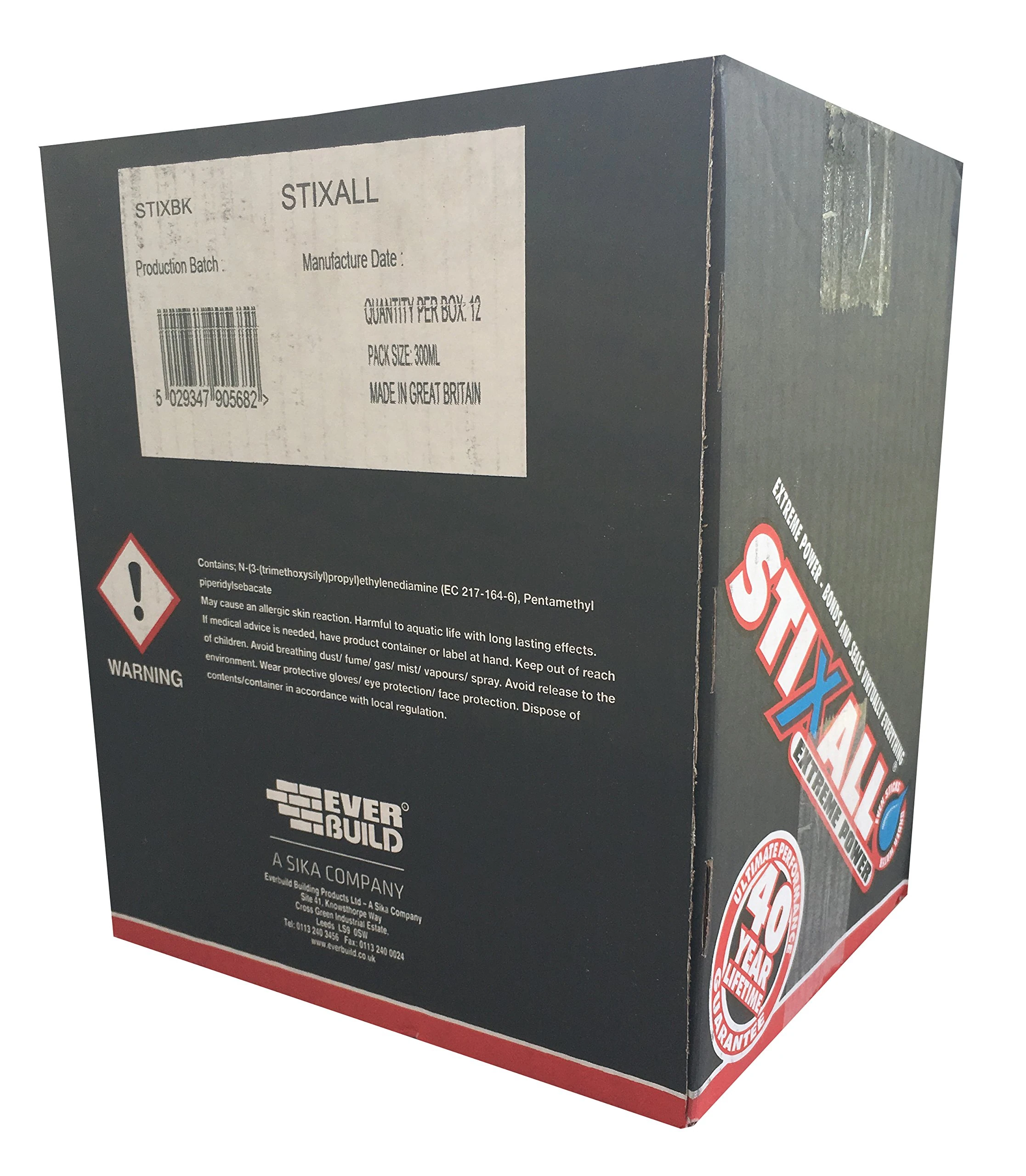 Everbuild Stixall Extreme Power Adhesive White 300ml (Box of 12)