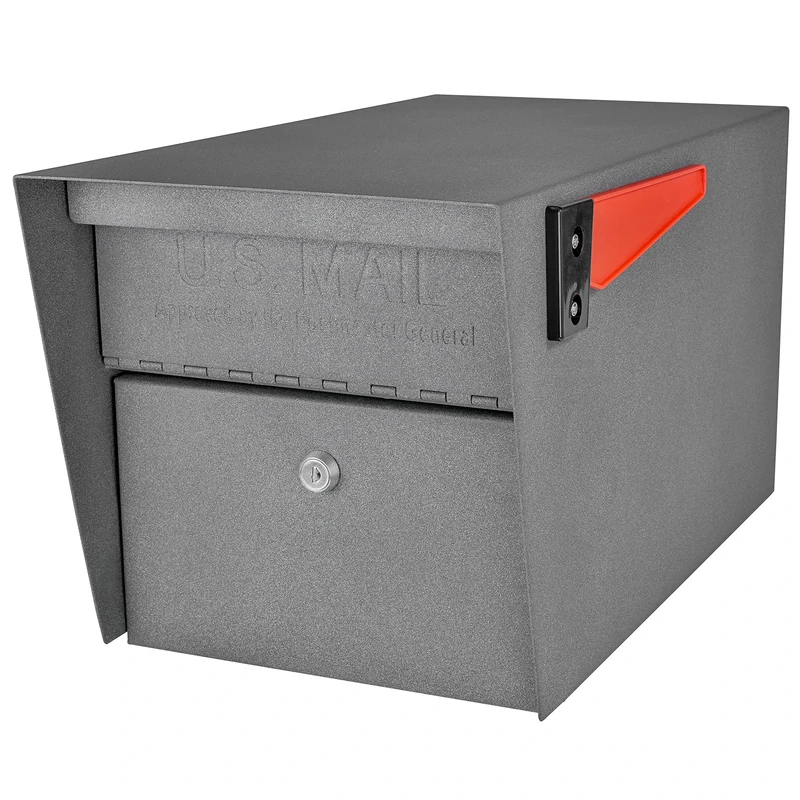 Mail Boss 7505 Mail Manager Curbside Locking Security Mailbox, Granite