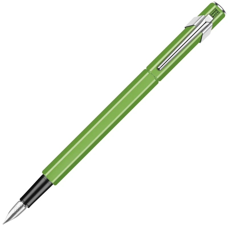 Caran d'Ache 849 Metal Fountain Pen - Neon Green