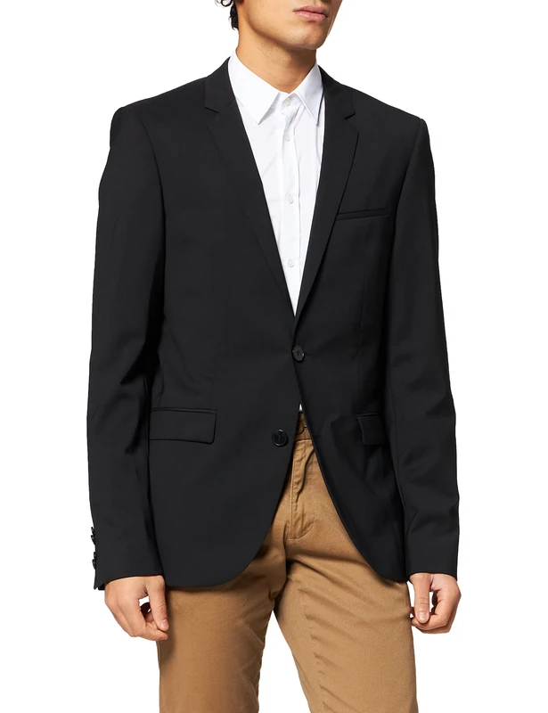 Hugo Men's Addys Suit Jacket, Black (Black 001), 94