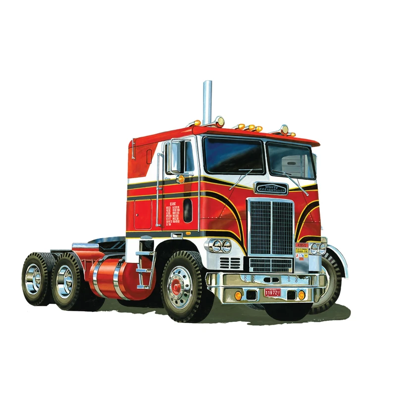 AMT AMT1046-1: 25 White Freighliner 2-in-1 SC/DD Cabover Tractor (75th Anniversary) - Image 1