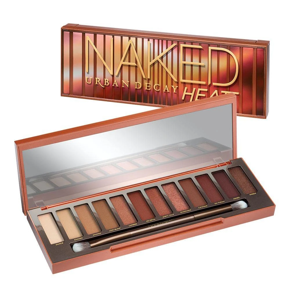Urban Decay Naked Heat Eyeshadow Palette, 12 Amber Tones For a Warm Glow, 18.1g