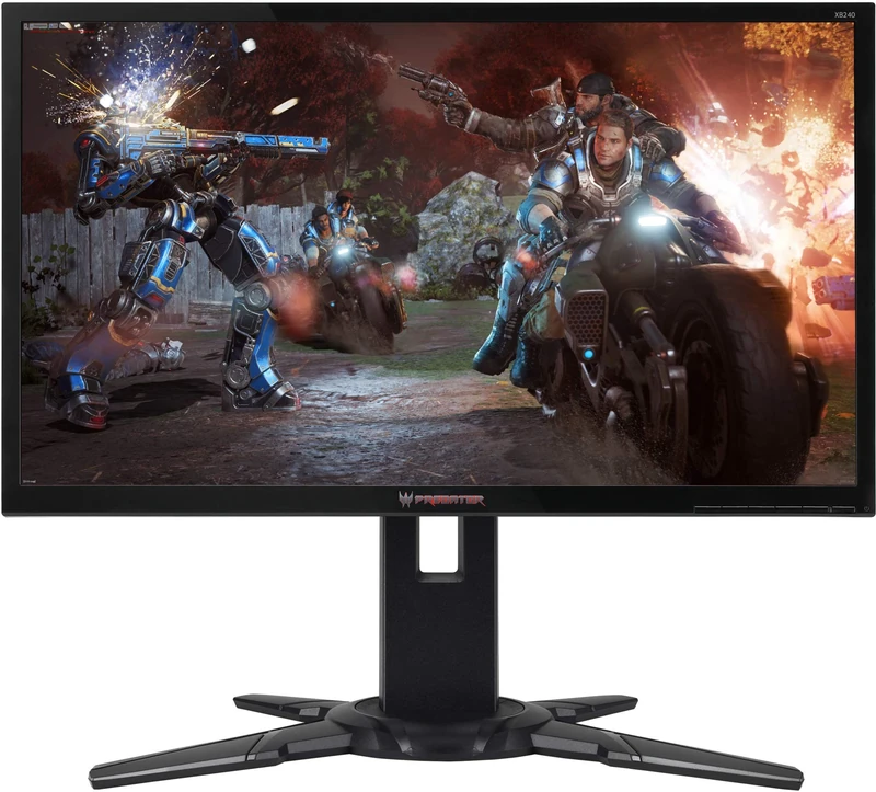 Acer Predator XB240HBbmjdpr 24-Inch Gaming Monitor - Black Glossy/Orange