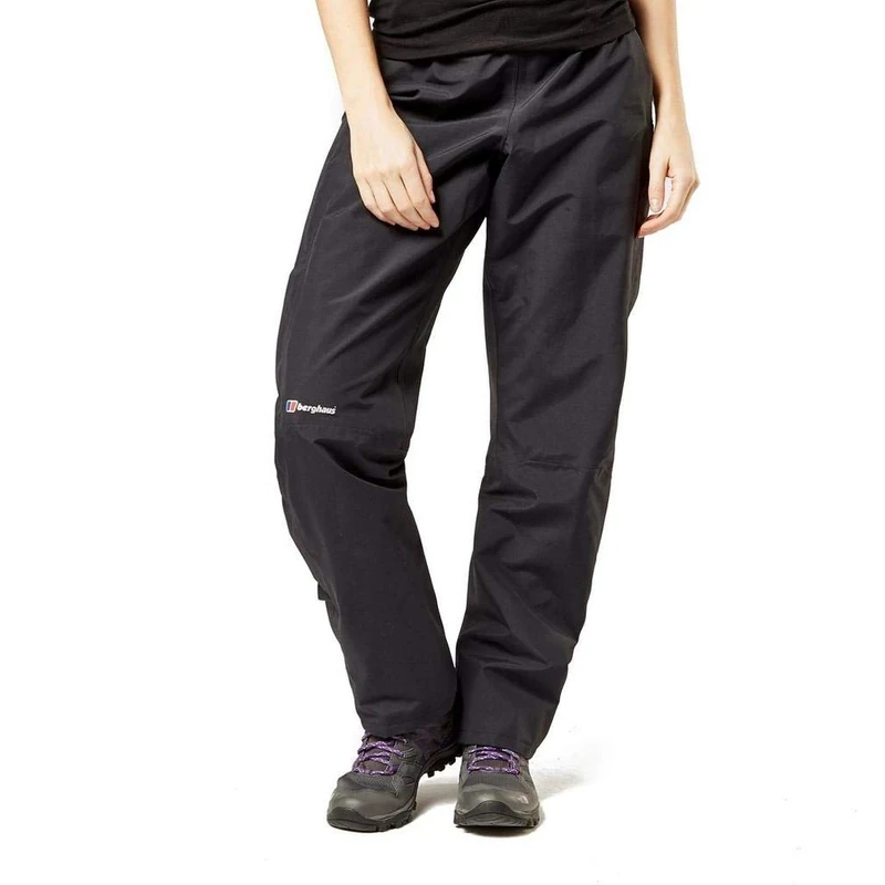 Berghaus Women's Hillwalker Gore-Tex Waterproof Trousers | Durable | Comfortable Fit, Black/Black, 8 31