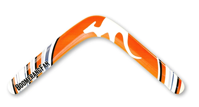 BoomerangFan BoomerangFanNATURAL-L 42.5 cm Natural Left Handed Boomerang - Image 1