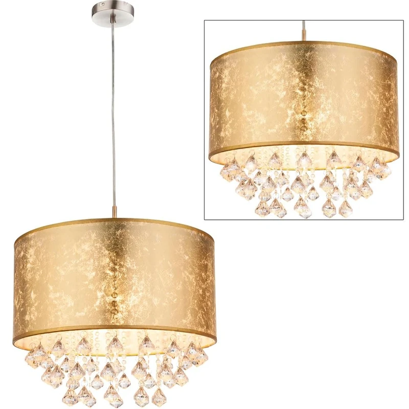 Globo "Amy" Light Fitting, Nickel, 60 W, Gold