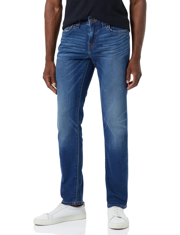 True Religion Men's Geno Tapered Fit Jeans, Blue (Indigo Lake Ekxm), W29/L32 (Size:29)