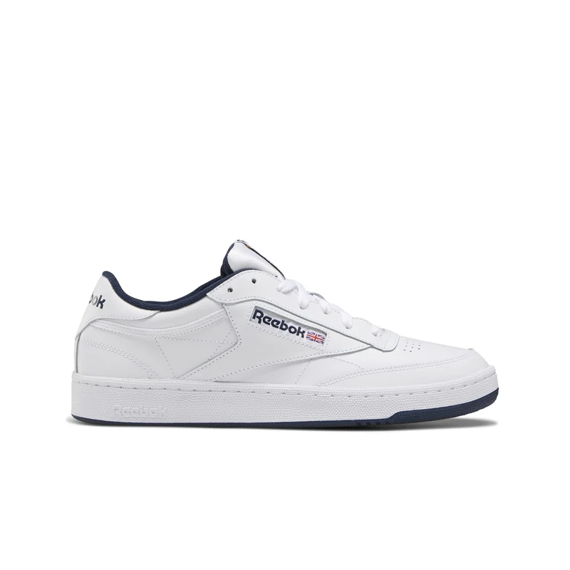 Reebok Men's Club C 85 Sneakers, Intense White Navy, 3 UK