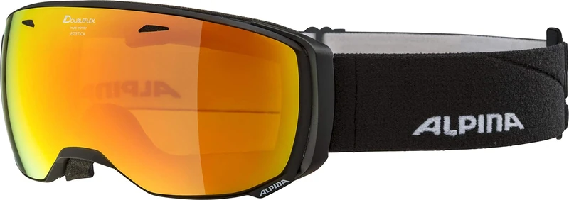ALPINA Unisex - Adult, ESTETICA MM ski goggles, black matt, One Size