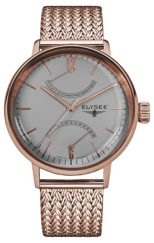 Elysee Unisex Adult Analogue Quartz Watch with Stainless Steel Strap 13290M