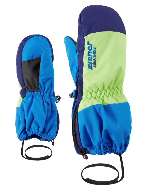 Ziener Levi Ski Gloves, Unisex Children, Persian Blue, 98 cm