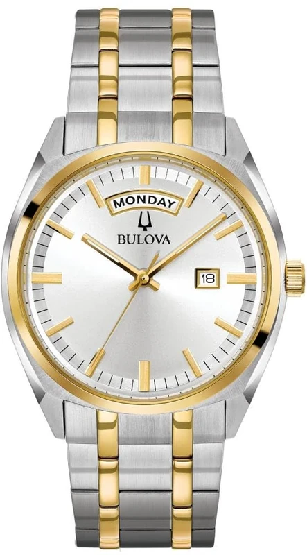 Bulova Mens Analogue Classic Quartz Watch with Stainless Steel Strap 98C127