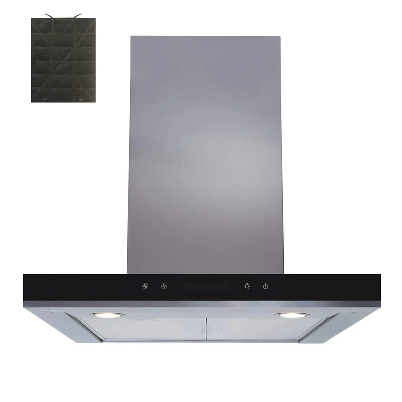 SIA 60cm Stainless Steel Linear Touch Control Cooker Hood Fan & Charcoal Filter
