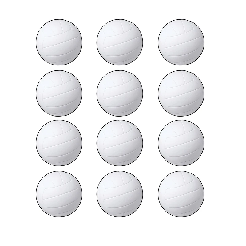 Beistle Volleyball Cutouts, Paper, White/Black - Image 1