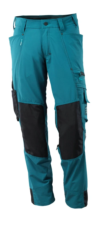 Mascot 17179-311-44-90C48 Trousers with Kneepad Pockets, Dark Petroleum, 90C48 - Image 1
