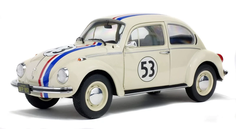 Solido S1800505 1973 Volkswagen Beetle 1303 Racer 53" Die-Cast Model, 1: 18 Scale