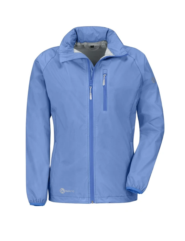 Wafo Women Lugano Rain Coat - Light Blue, 46