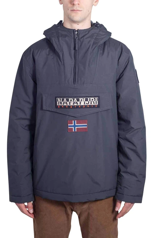 Napapijri Men's Rainforest Winter 1 Jacket, Grey (Dark Solid 198), X-Large