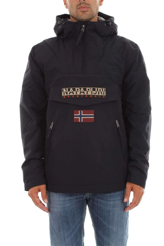 Napapijri Men's Rainforest Pocket Jacket, Blue (Blu Marine 176), Small - Image 1