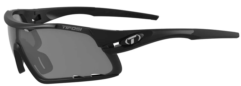 TIFOSI Unisex Adult Davos Interchangeable Lens Sunglasses - Matte Black, One Size