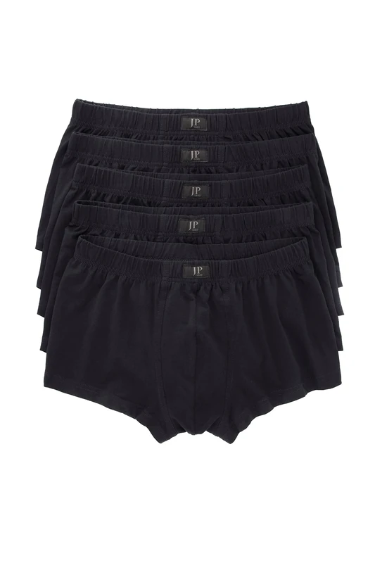 JP 1880 Menswear Big & Tall Plus Size L-8XL 5- Pack Cotton Boxer Briefs Black 9 711245 10-9