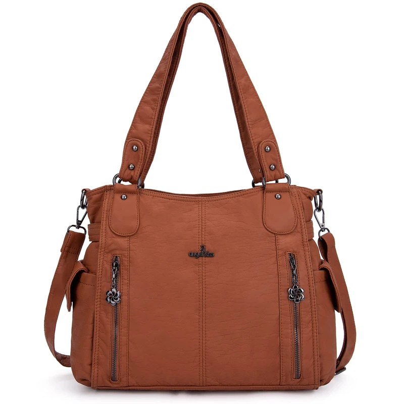 Angel Kiss Handbags for Womens Top-Handle Hobo Purse Roomy Casual Shoulder Bags PU Tote Satchel Purse for Womens, Co, XL