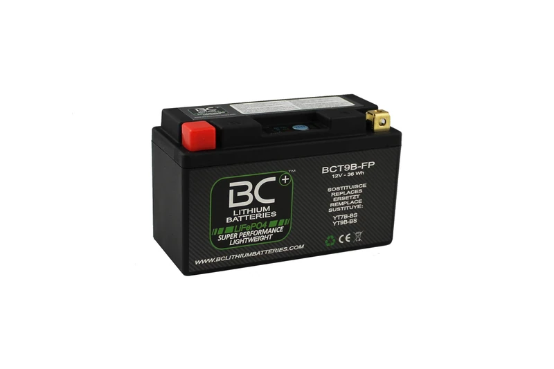 BC Lithium Batteries BCT9B-FP LiFePO4 Motorcyle Lithium Battery
