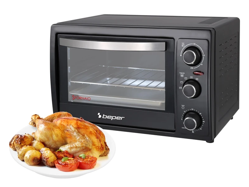 BEPER 90.884 Electric Oven, Ventilated, 1300 W, 30 Litres, Black - Image 1