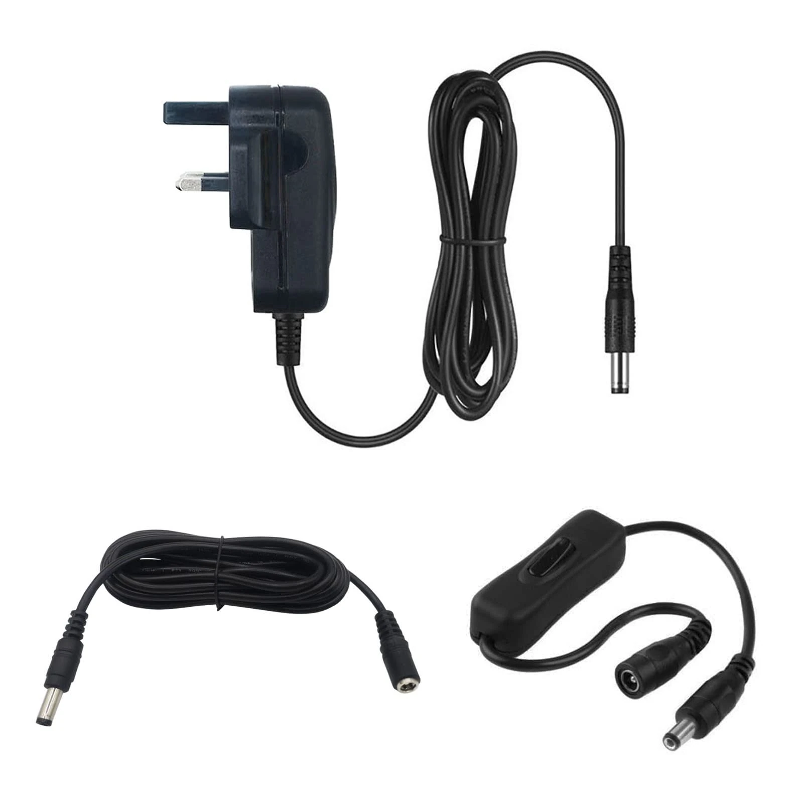 myVolts 12V power supply adaptor compatible with Philips AY4195 PSU part - UK plug - with Extension and Inline Switch