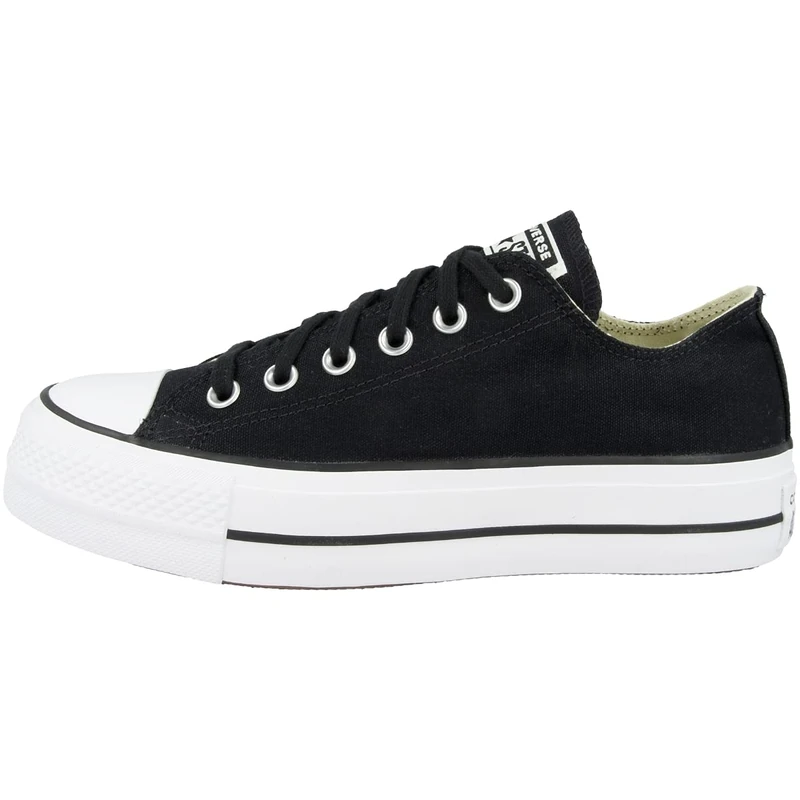 Converse Womens Chuck Taylor All Star Lift Low-Top Sneakers, Black Black White, 7.5 UK