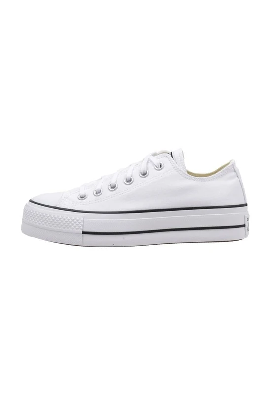 Converse All Star Low Platform White Black - 3.5 UK