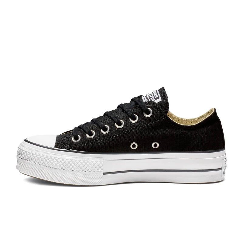 Converse Womens All Star Lift Ox Platforms Trainers Black 7 UK
