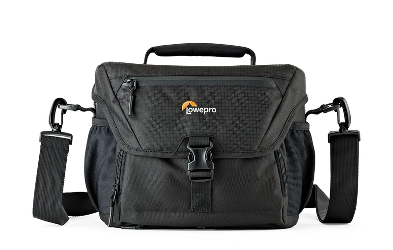 Lowepro LP37123-PWW Nova Camera Bag, Waterproof, Customizable, Fits Pro-Depth DSLR with Lens, Compact drone, 3-4 Additional Lenses, Flash, Black, 180 AW II