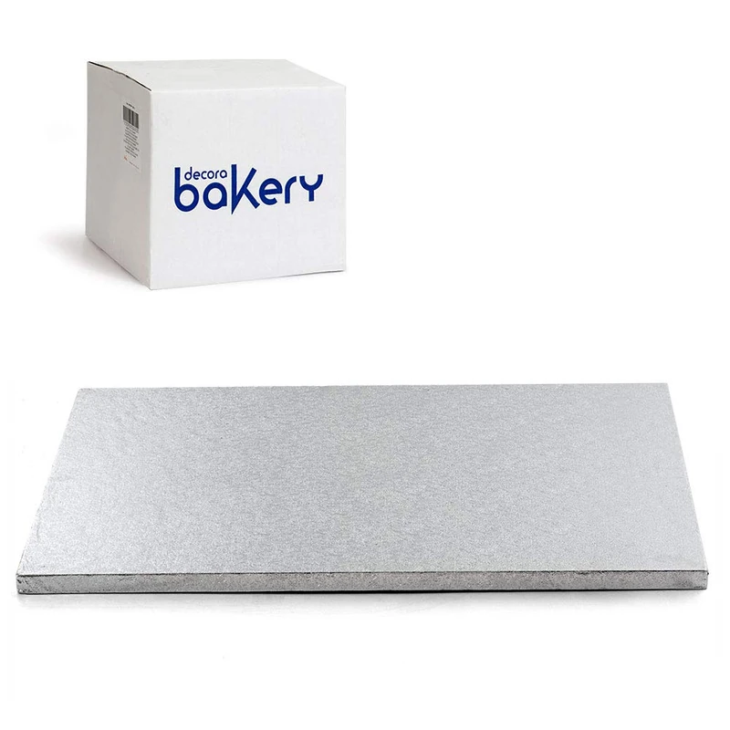 DECORA 0931225 CAKEBOARD Silver 50 X 70 X H 1,2 CM