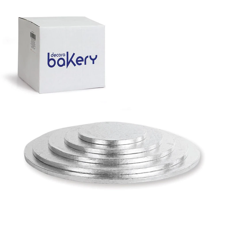 DECORA 0931212 CAKEBOARD Silver Ø 60 X H 1,2 CM/24''