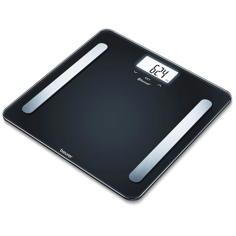 Beurer BF600 Body Analysis Scale Connected Bathroom Scale with HealthManager App, Black