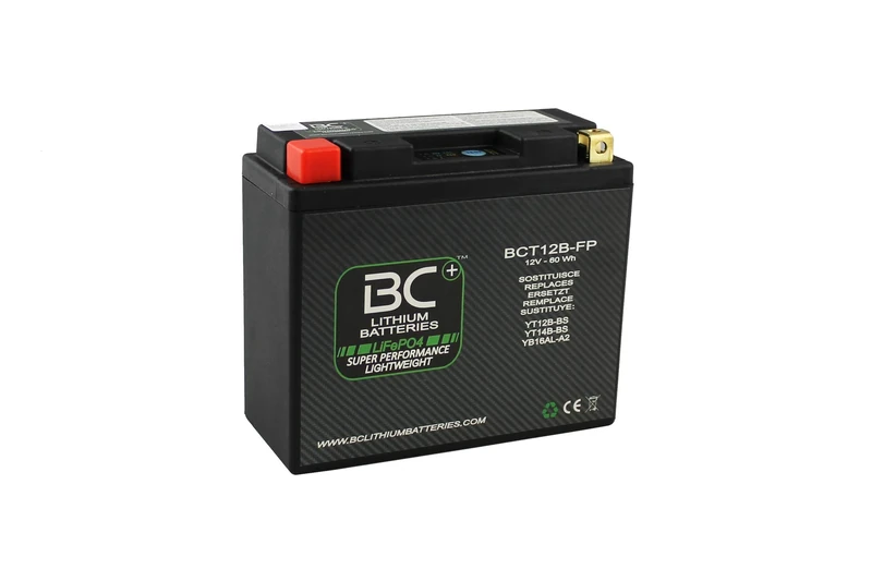 BC Lithium Batteries BCT12B-FP LiFePO4 Motorcyle Lithium Battery