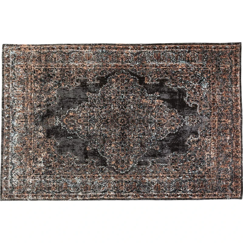 Kare Carpet Kilim Pop Rockstar 240x170c, Black/Brown, 1 x 170 x 240 cm - Image 1