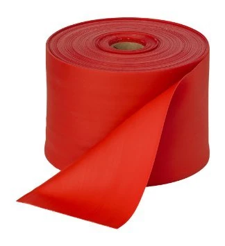 THERABAND 22.9m Roll Latex Free Dispenser Pack, Red, Medium - Image 1