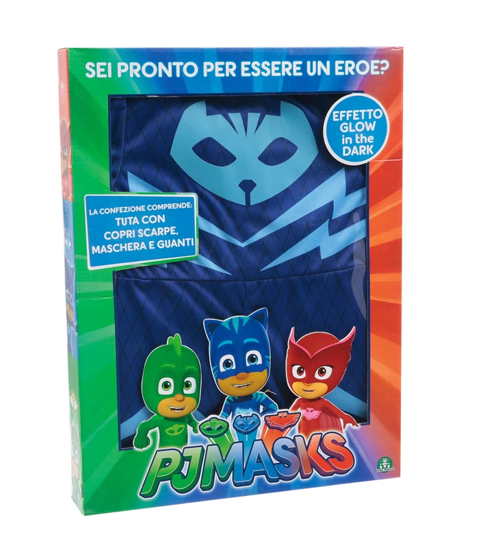 Giochi Preziosi – Super pigiamini PJ Masks Costume Carnival gattoboy, Size 4/5 Years