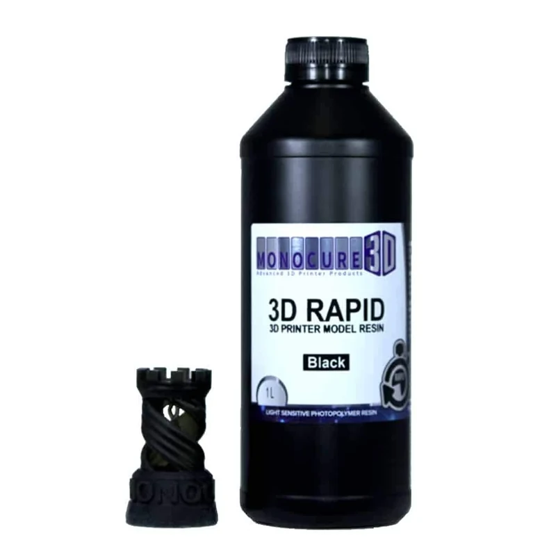 Monocure3D 3DR3587BK-1000 Rapid Resin, 1 L, 34 oz., Black