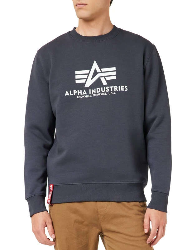 Alpha Industries Basic Sweater Sweatshirt for Men Navy
